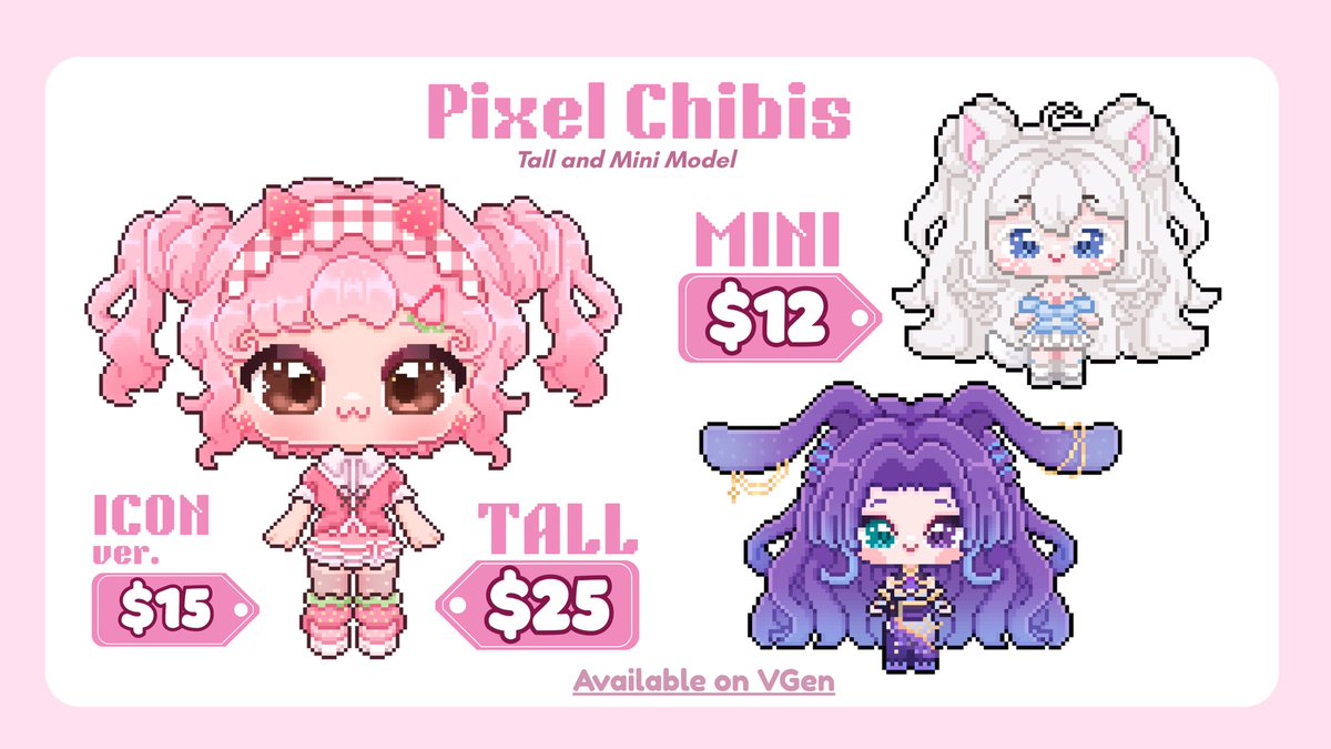 milkillustrates's tweet image. hello! i’m milk, a pixel artist (˶˃ ᵕ ˂˶) .ᐟ.ᐟ

my services are available on vgen! ^_^ i make cute chibis, banners, and loading screens! feel free to visit my vgen (🔗 below) if you’re interested! 💗

reposts are appreciated! thank you so much 💗