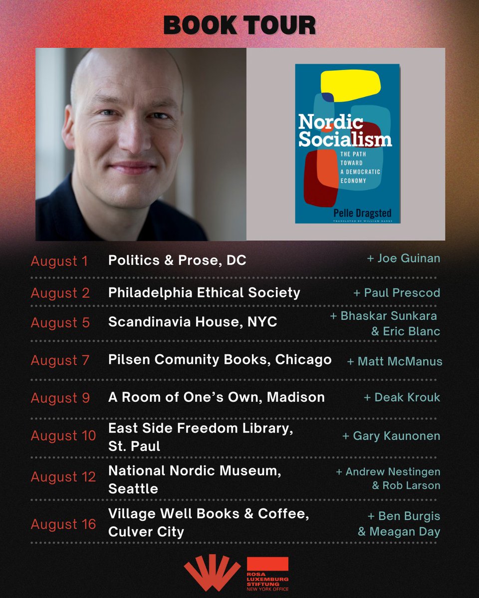 pelledragsted's tweet image. Mostly for my U.S. friends and followers:
Exciting news! 🎉 The English edition of my book Nordic Socialism is finally on its way to bookstores! ❤️
And even more exciting — I’m heading to the U.S. soon for a book tour across the country!
I’ll be doing events in DC, Philadelphia,…