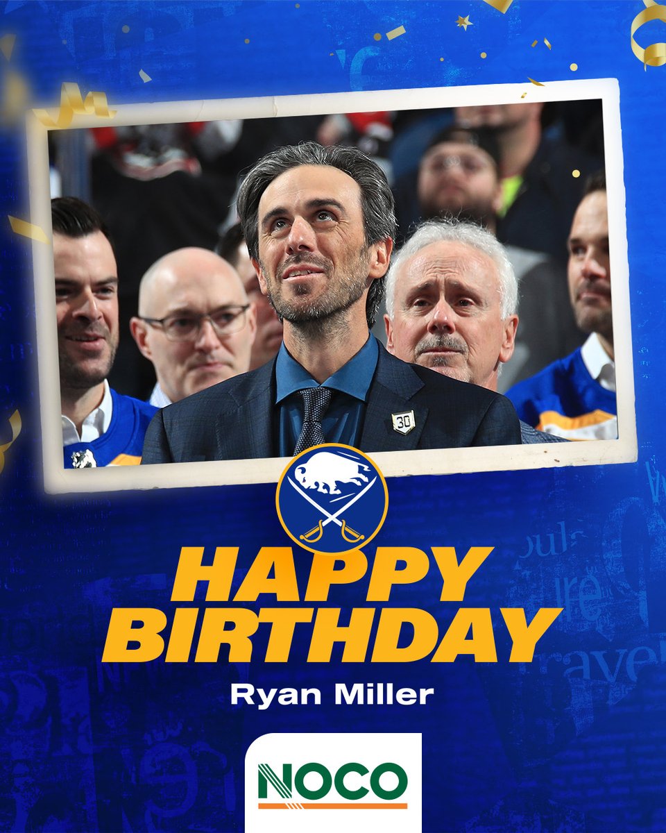 BuffaloSabres's tweet image. Looking back at some of our favorite @RyanMiller3039 moments on his 45th birthday 🎉
#LetsGoBuffalo | @nocotweets