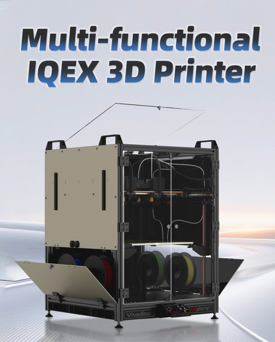 YGK3D's tweet image. Forget IDEX.... We've got IQEX Now!! Dual gantry with FOUR toolheads. And It's FULLY open source! It's a new printer from Formbot, designed by Dr. Dan Marinescu - designer of the Marathon, which I've covered extensively on my channel.