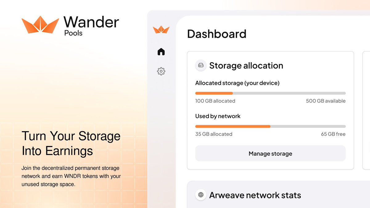 I’ve been going down a bit of a rabbit hole lately…
<a href="/ArweaveEco/">Arweave Ecosystem</a>, AO, permanence, storage, decentralised infrastructure.

And I stumbled on something <a href="/usewander/">Wander</a> is bringing soon called Wander Pools that genuinely got me thinking 🧵
