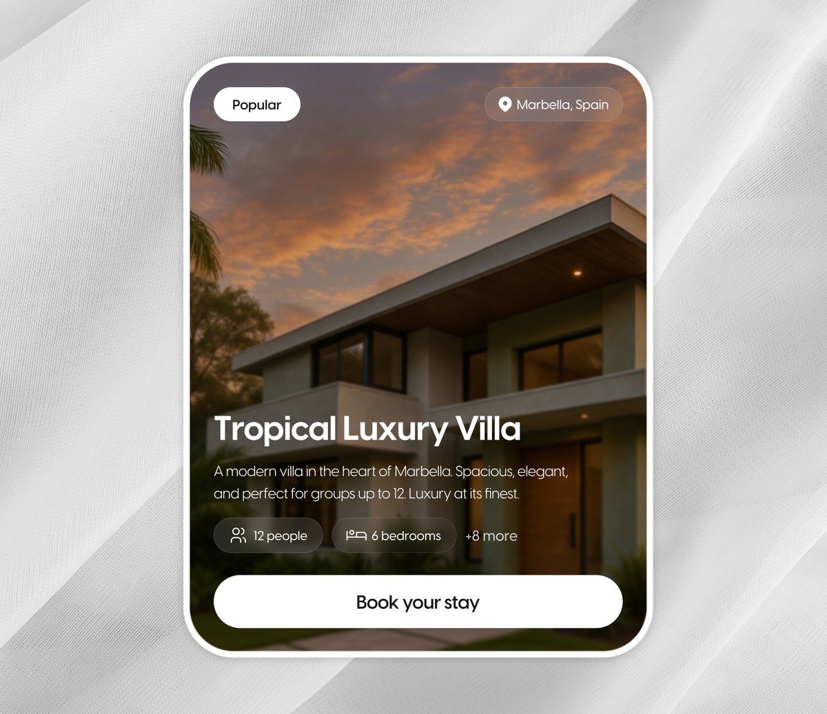 dim_digital's tweet image. Tried something different today ✨
A tropical villa card design, inspired by a hero section I designed myself!
Would love your thoughts 👇
