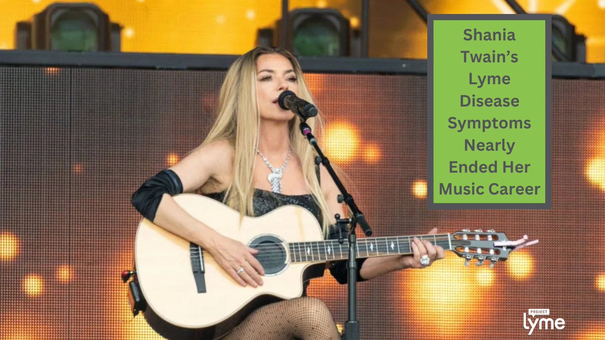 ProjectLyme's tweet image. Country music star @ShaniaTwain got Lyme disease after a tick bite on a horseback ride. She started getting dizzy on stage, experiencing brief but frequent blackouts. Eventually, Lyme affected the nerves connected to her vocal cords. Via @WomansWorldUS womansworld.com/wellness/shani…
