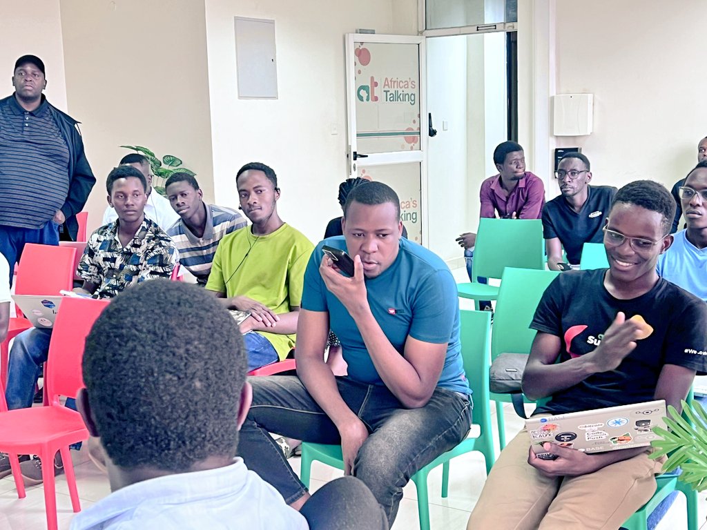 Asa (์์ฌ) (@asalugada) on Twitter photo We kickstart the <a href="/ATCommunityKla/">Africa's Talking Developer Community Uganda</a> Meetup with Mark, Support Engineer <a href="/Africastalking/">Africa's Talking</a> on a brilliant hands-on session on how to build a voice-powered call center using <a href="/Africastalking/">Africa's Talking</a> APIs and <a href="/Vapi_AI/">Vapi</a> (A voice agent for developers)
#BuildWithAT | <a href="/oquidave/">David Okwii</a>, <a href="/m_k_global/">Michael Kimathi(MKโข)</a> We kickstart the <a href="/ATCommunityKla/">Africa's Talking Developer Community Uganda</a> Meetup with Mark, Support Engineer <a href="/Africastalking/">Africa's Talking</a> on a brilliant hands-on session on how to build a voice-powered call center using <a href="/Africastalking/">Africa's Talking</a> APIs and <a href="/Vapi_AI/">Vapi</a> (A voice agent for developers)
#BuildWithAT | <a href="/oquidave/">David Okwii</a>, <a href="/m_k_global/">Michael Kimathi(MKโข)</a>