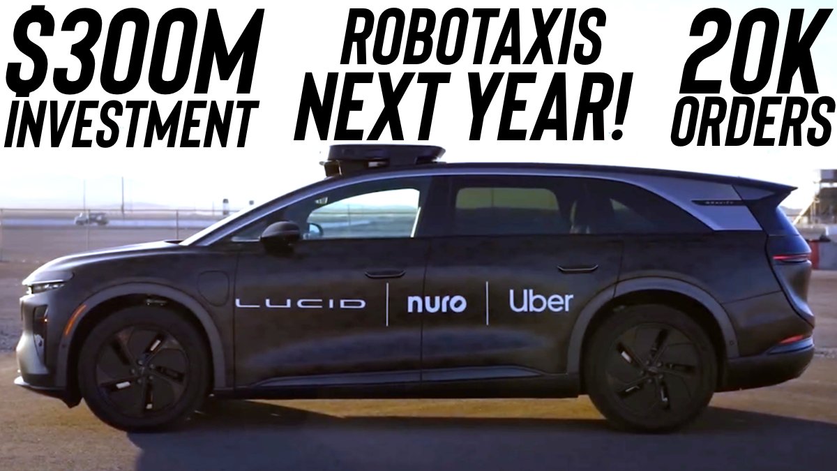 TailosiveEV's tweet image. Uber Invests BIG In Lucid! RoboTaxis Next Year youtu.be/i0KQbAVzpb4