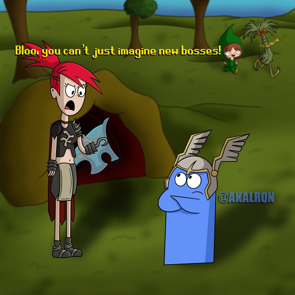 Akalron's tweet image. Fosters home for Imaginary bosses
.
.
.
.
.
#art #artwork #drawing #doodle #doubletap #digitalart #osrs #runescape #bloo #fostershomeforimaginaryfriends #frankiefoster