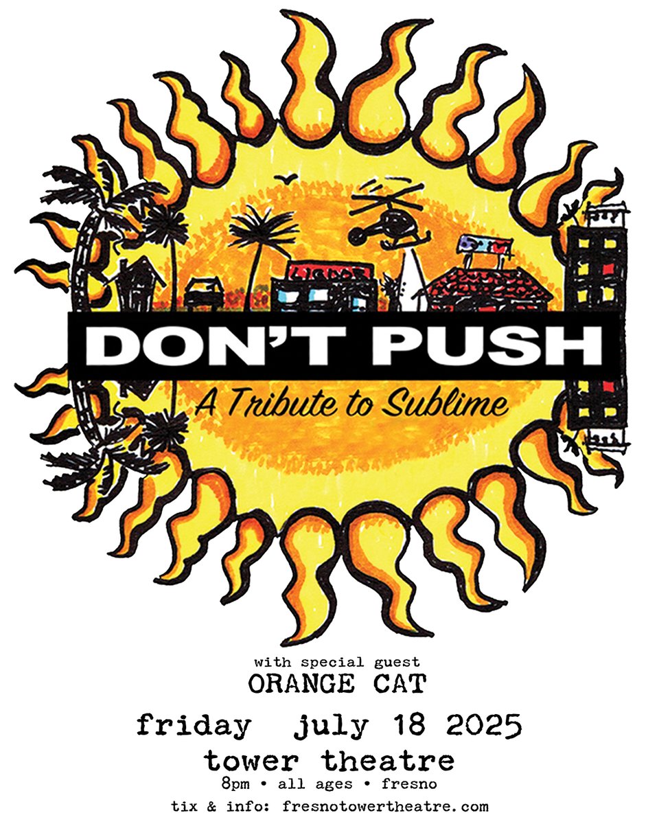 GoodMedicine805's tweet image. SUBLIME Tribute - Don't Push are hitting Tower Theatre with Orange Cat tomorrow July 18th! Get your tickets now ☀️ towertheatre.ticketsauce.com/e/sublime-trib…
@NumbskullShows #goodmedicine #towertheatre #Fresno