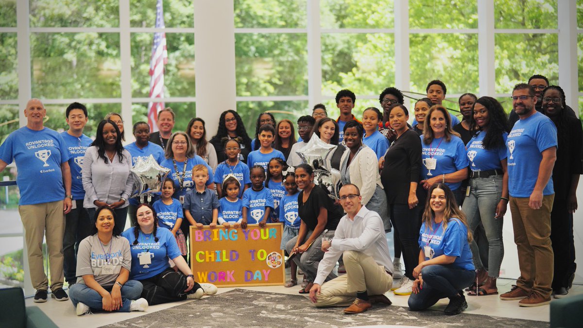 EverBank's tweet image. Did you see a few new faces around the EverBank offices? We celebrated Bring Your Child to Work Day! 🧒💼
The future leaders were excited to share ideas, play fun games and learn about EverBank and the roles our associates play.
#BringYourChildToWorkDay
*Member FDIC