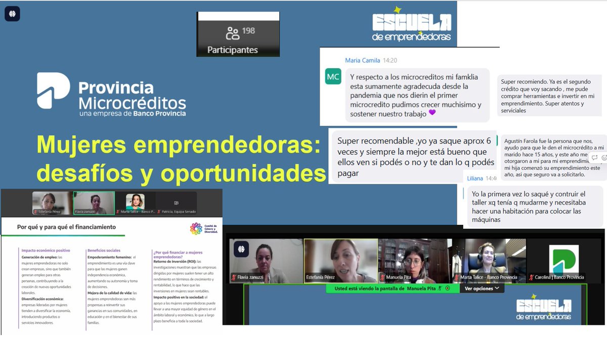 pMicrocreditos's tweet image. 🙌A través de nuestro Comité de Género y Diversidad participamos nuevamente de la iniciativa Escuela de Emprendedoras, un proyecto de la Coordinación Territorial de la Dirección de Mujeres, Géneros y Diversidades del @Senado_BA.
👉Compartimos información coyuntural y…