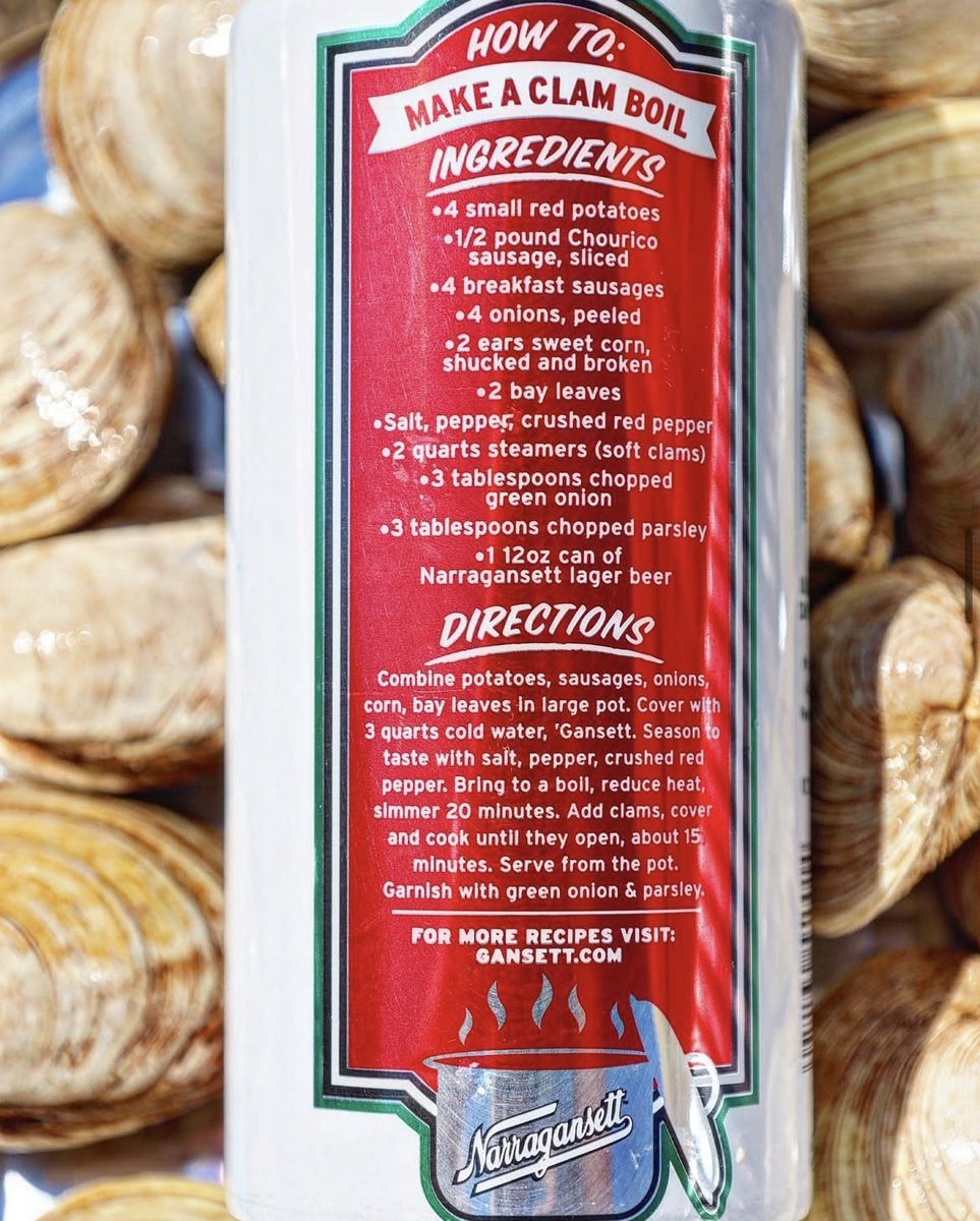 Gansettbeer's tweet image. Our Clam Boil cans are back on shelves, so you can impress all your neighbors! Find them today in stores near you🍺
#clam #clamboil #beeroftheclam #gansettbeer #narragansett #beer