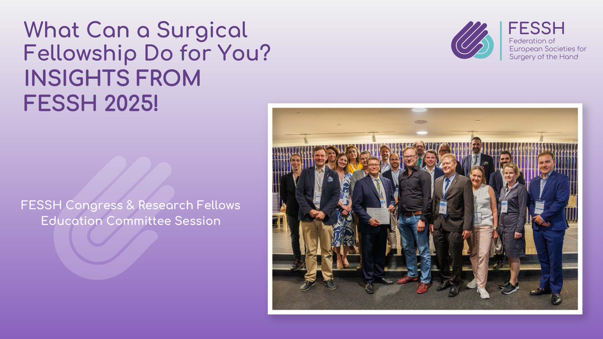 FESSH Education Session Highlights 
Fellowship insights from: Camillo Fulchignoni, Jonathan Hobby, Natan Silver, Inga Besmens, Anja Imsirovic &amp; Dimitris Challoumas.
Plus a special video on Finnish midsummer culture!  Huge thanks to all our speakers and fellows! 🙏