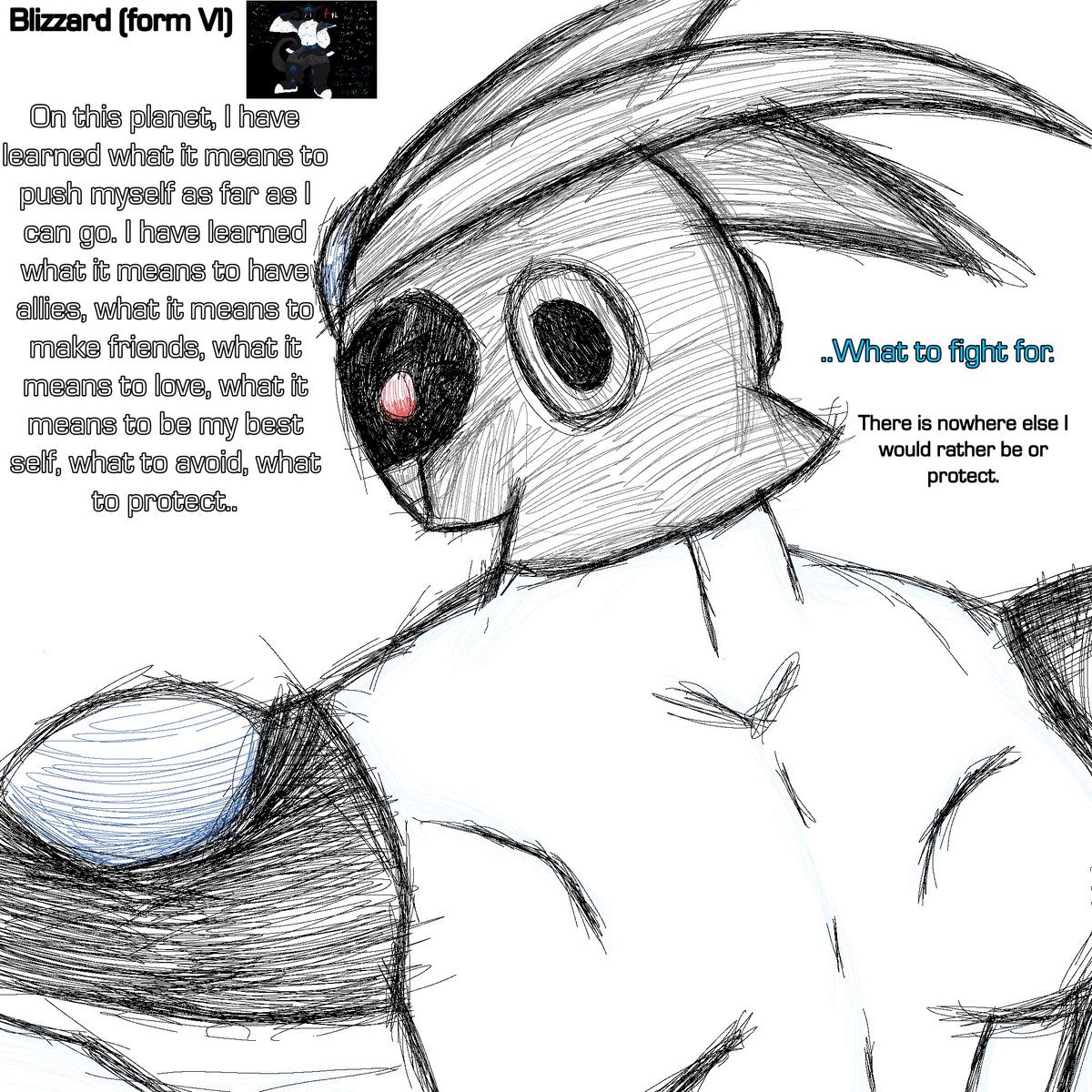 TrueAnti404's tweet image. 6th form Blizzard drawing I decided to cook up after thinking about it on a walk