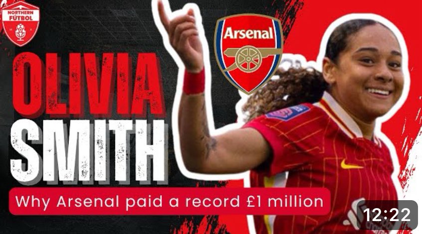 BenSteiner00's tweet image. Olivia Smith’s record breaking transfer to Arsenal is official!
A Canadian becomes the first womens soccer player to be transferred for over one million pounds.
We broke down what it means for Smith and the #CanWNT on @NorthernFutbol
youtu.be/Q4Ug6Hl5yOk?si…