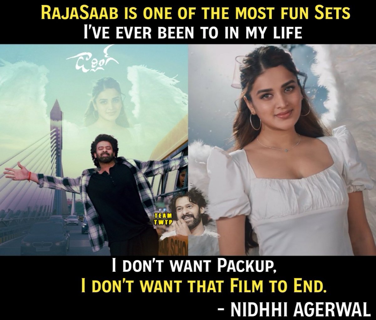 TeamTWTPOffi's tweet image. #Prabhas #NiddhiAgerwal #TheRajaSaab