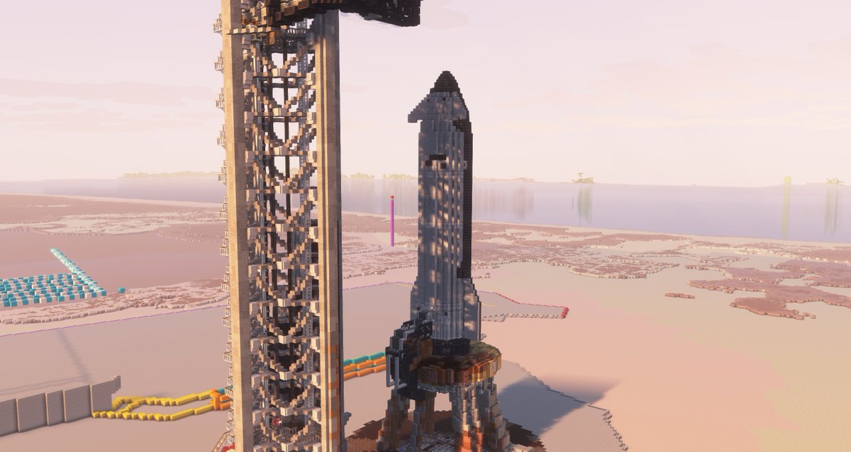 b4pmain's tweet image. Some Distant Horizons Experiment in Minecraft Starbase