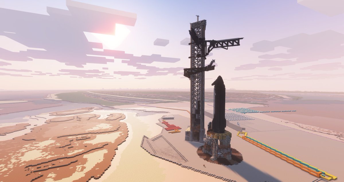b4pmain's tweet image. Some Distant Horizons Experiment in Minecraft Starbase