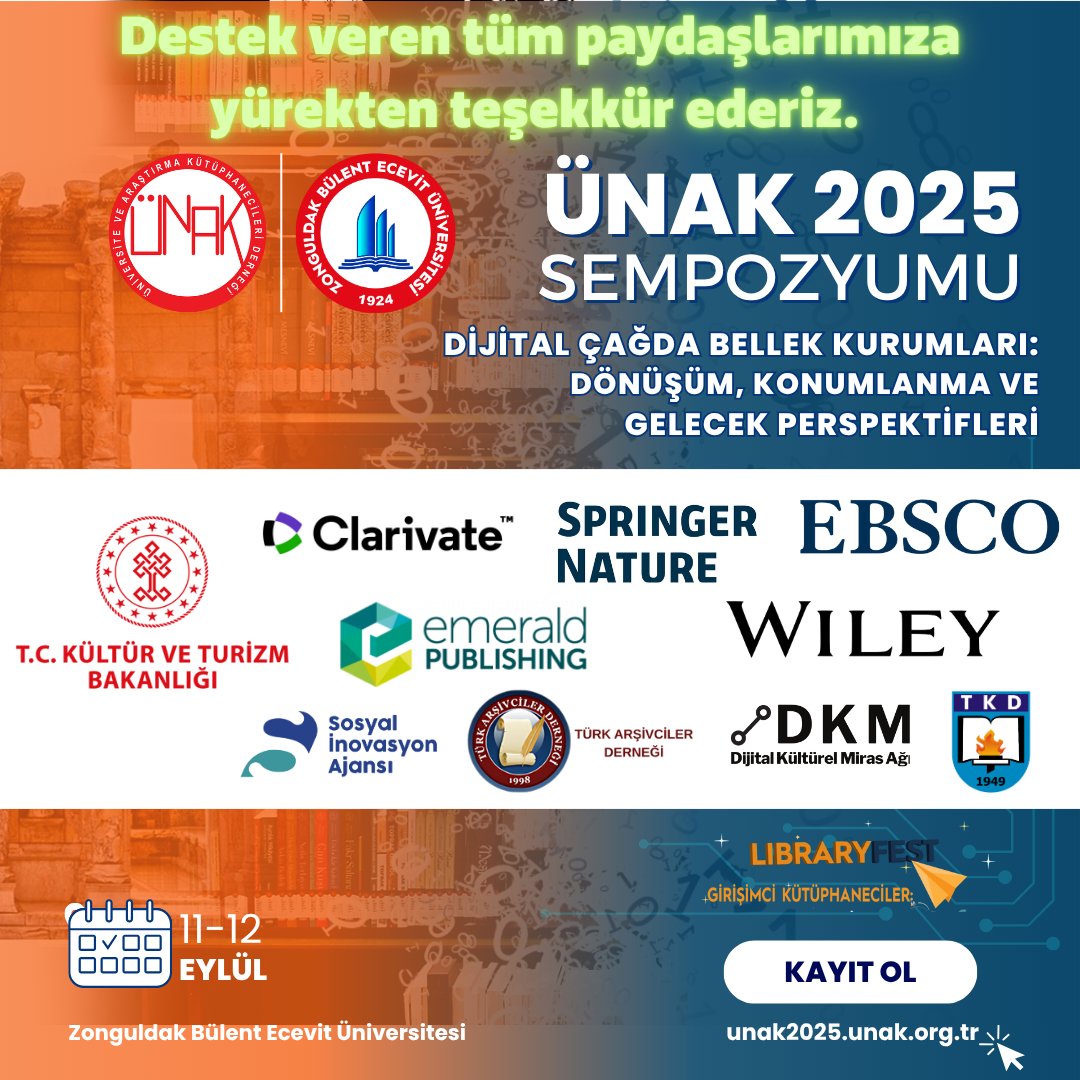 Sempozyuma bildiri / sunum ile katılmak için yoğun bir başvuru olmuştur. İlgi gösteren ve katkı veren tüm meslektaşlarımıza teşekkür ederiz.
Sempozyum programı bildiri / sunum kabul tarihinden sonra en kısa sürede yayınlanacaktır.