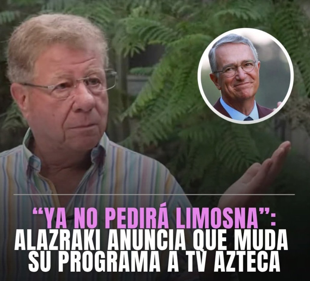 Y ahora con ustedes el chiste del día🤣🤪🤣...

Ya veremos los ratings que tendrá ese programucho en TVApesta🤣🤪, se reencontrarán puros corruptos, tranzas, resentidos y ultraderechosos 
#ApagaTVAzteca
#AlazrakiYSalinasCorruptos