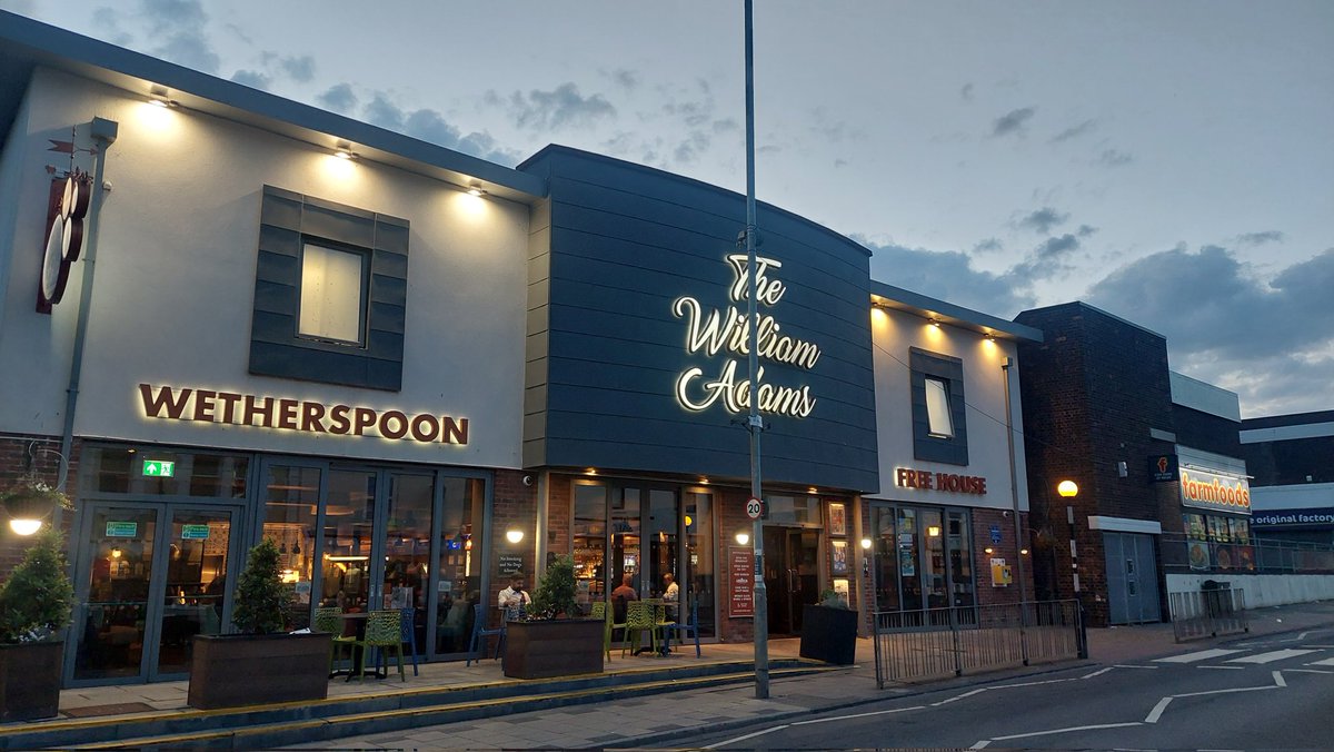 The William Adams. Gorleston. Very modern looking on what is a traditional looking street. Usual fare, but we felt a very appealing and fresh looking Spoons.