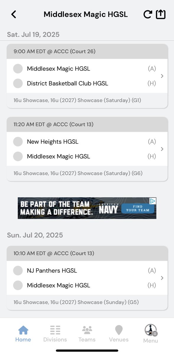 Devin White (@devin5white) on Twitter photo Schedule for the <a href="/HGSL_HoopGroup/">HGSL</a> Summer Finale, in Atlantic City, NJ.
<a href="/WMA_Basketball/">WMA Basketball</a>
<a href="/TheHoopGroup/">Hoop Group</a>
<a href="/PHNewEngland/">Prep Hoops New England</a> Schedule for the <a href="/HGSL_HoopGroup/">HGSL</a> Summer Finale, in Atlantic City, NJ.
<a href="/WMA_Basketball/">WMA Basketball</a>
<a href="/TheHoopGroup/">Hoop Group</a>
<a href="/PHNewEngland/">Prep Hoops New England</a>
