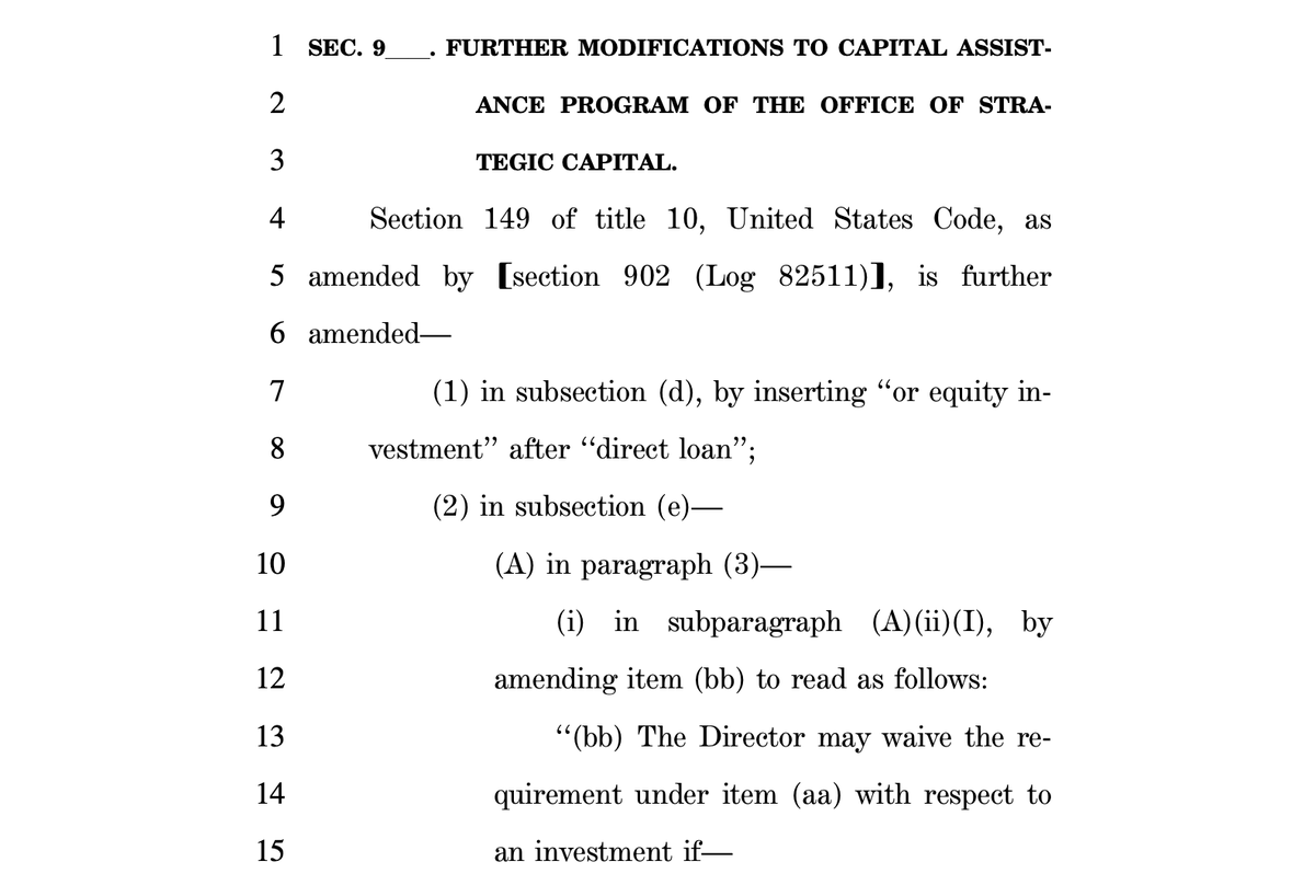 DRBoguslaw's tweet image. An amendment in the defense mega bill (NDAA) will give the department of defense free reign to buy corporate equity, and essentially day trade. As written, this power will shut off on October 1 2028, right before a dem is elected president.