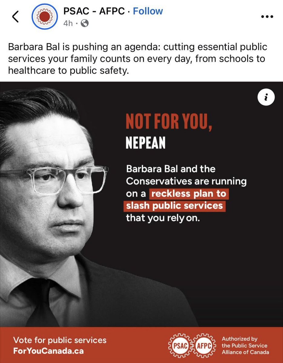 BarbaraBalCPC's tweet image. DeSousa says it’s “a bit early to call it a blatant lie”? 

Perhaps she should reflect on her PSAC ads that accused me of wanting to cut essential services, including public safety. 

As a 28 year police officer, I consider misrepresenting my life-long commitment to public safety…