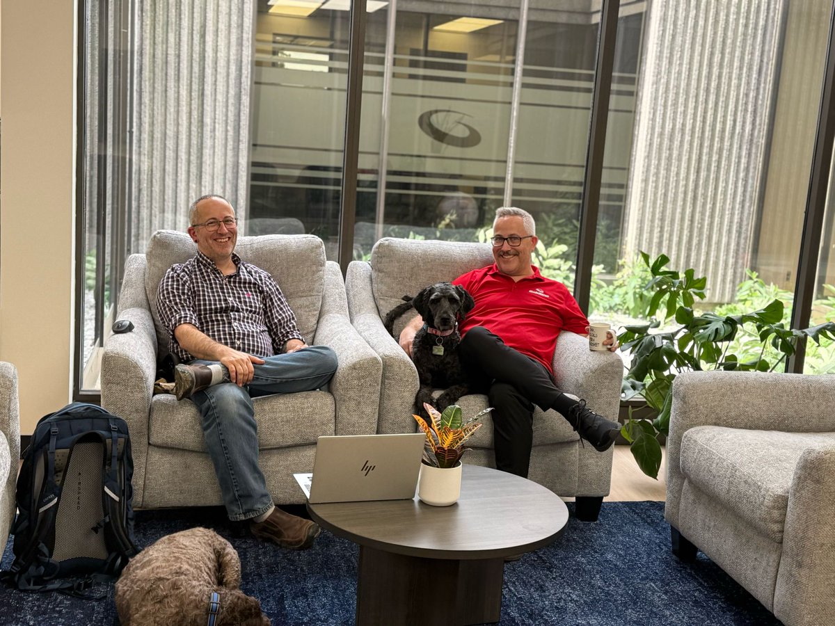 GoldlineCurling's tweet image. 🐾 Around here at Goldline, we love our bright, creative collaboration space — and yes, we’re 100% dog friendly! 🐶✨

Big ideas and wagging tails are always welcome. 💡🐕 #WorkLife #DogFriendlyOffice #GoldlineCulture