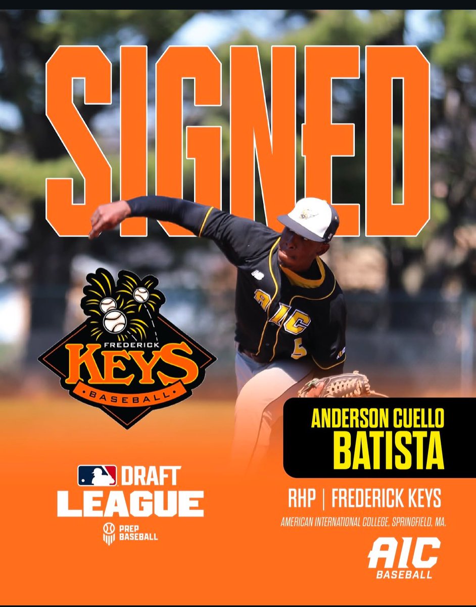 YES SIR!!! Proud of my guy. What he accomplished in his 3 years at AIC was remarkable.
-Lowest ERA on staff (3 year period)
-All Tournament Team (2025)
-Became a US citizen 🇺🇸
-Bachelors Degree ✅
-Masters Degree ✅

Now starting his journey in pro ball. Gods plan Cuello!!