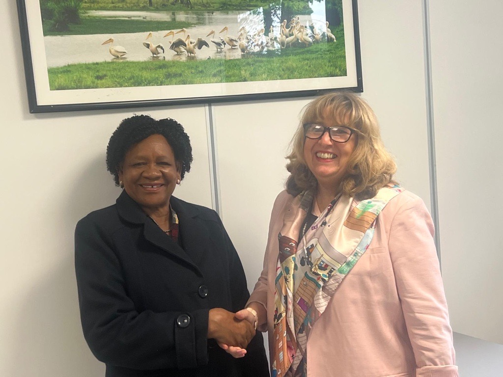 SchomakerAstrid's tweet image. It was a pleasure to exchange views with H.E. Evelyn Ndlovu, Minister of Environment, Climate and Wildlife of Zimbabwe, on their innovative finance initiatives, including carbon and biodiversity credit systems, and South-South Cooperation with other SADC countries.
#AMCEN20