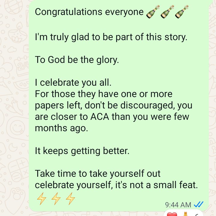 agboola_bukunmi's tweet image. While I was away here ICAN result came in. Our effort yielded results.

Congratulations 🎉 🎉 🎉 

Next accountability class starts in August.

#ican
#Accountability
#accountingsolutions 
#DisciplineWins