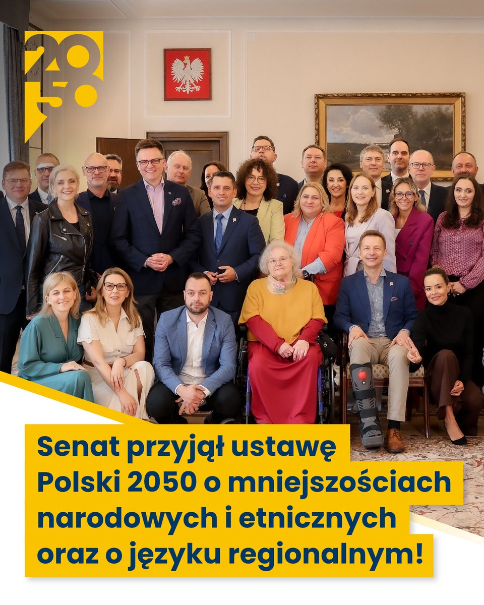 Senat poparł ustawę Polski 2050 – bez żadnego głosu sprzeciwu! ✅

Nowe przepisy gwarantują Obywatelom RP należącym do mniejszości narodowych i etnicznych, a także posługującym się językiem regionalnym, wsparcie organizacyjne Sejmu. Każdy Obywatel RP ma prawo być słyszany.