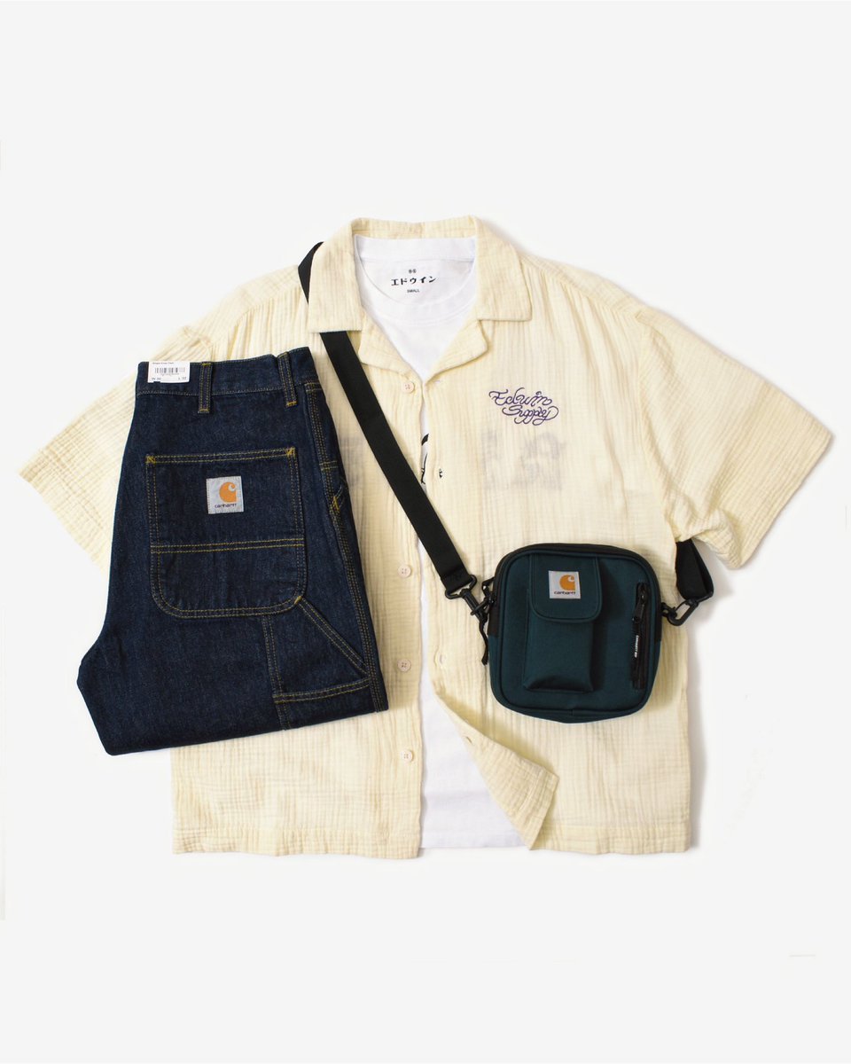 We’re back with another handful of new arrivals with this weeks #atticfavourites outfit. 

Pictured is the Edwin - Melt The Chaos SS Shirt and Kinbaku-Bi Tee and the Carhartt WIP - Denim Single Knee Pant in Blue Rinsed and Small Essentials Bag in Deep Lagoon.

Shop now!