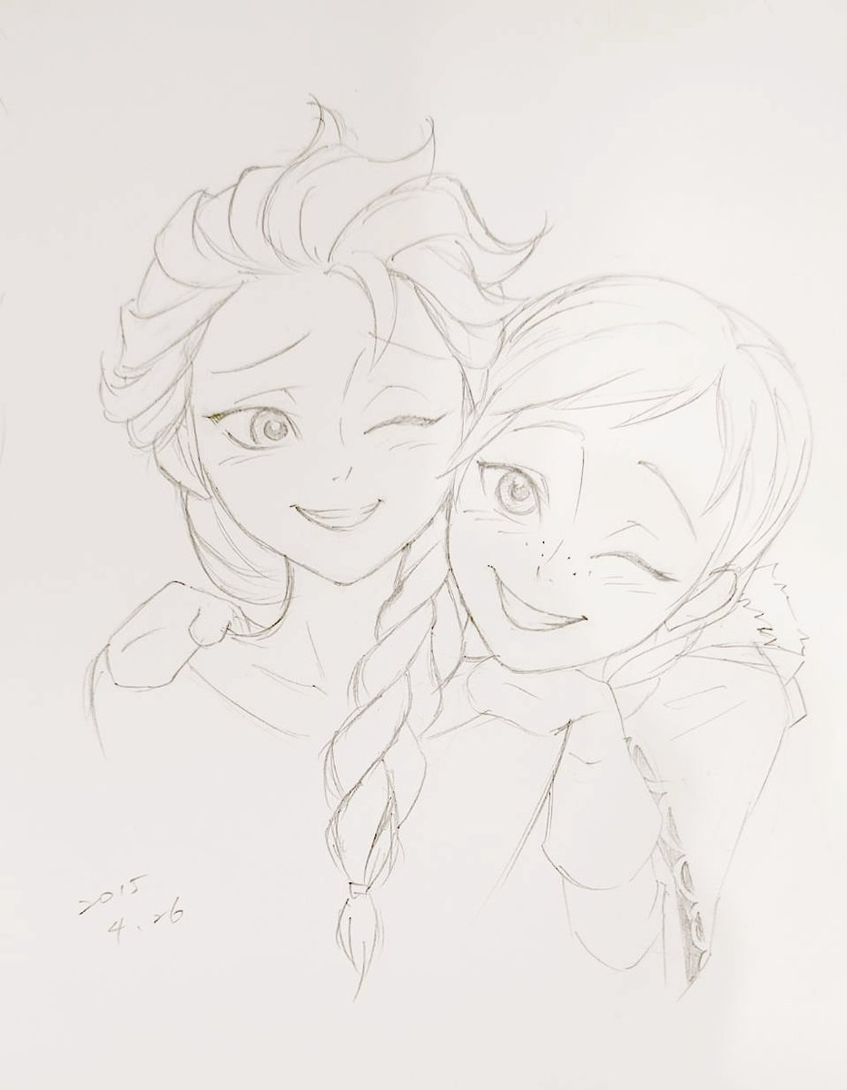 huangman_7's tweet image. I was tidying up my room today and came across some artwork from 10 years ago.👀
#Frozen