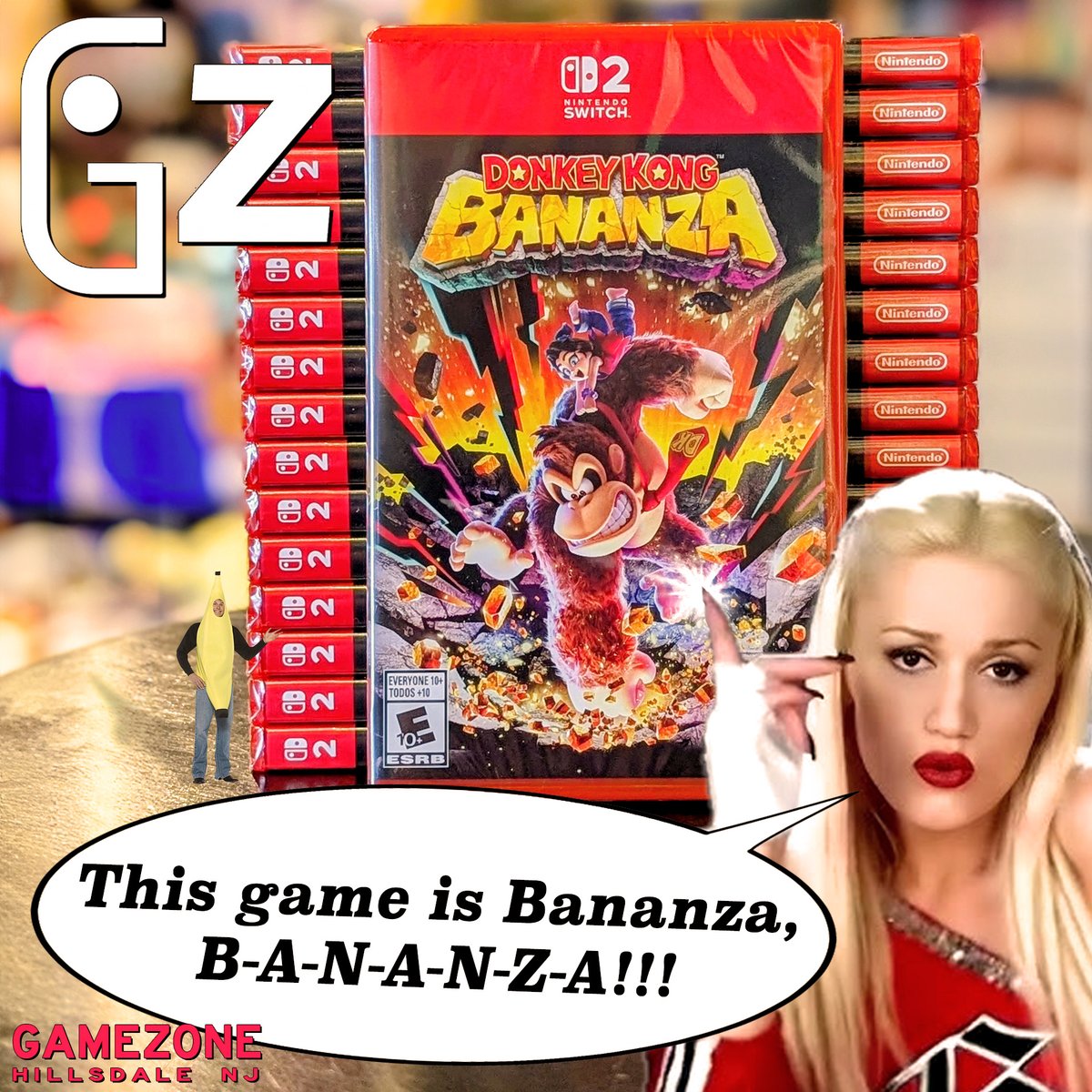 TJI! #DonkeyKongBananza #DonkeyKong #NintendoSwitch2 #Switch2 #Nintendo #PlatformerGames #DonkeyKongGames #NewRelease #SwitchGames #GwenStefani #HollabackGirl #Bananas #Bananza #Bonanza #TheGameZone #HillsdaleNJ