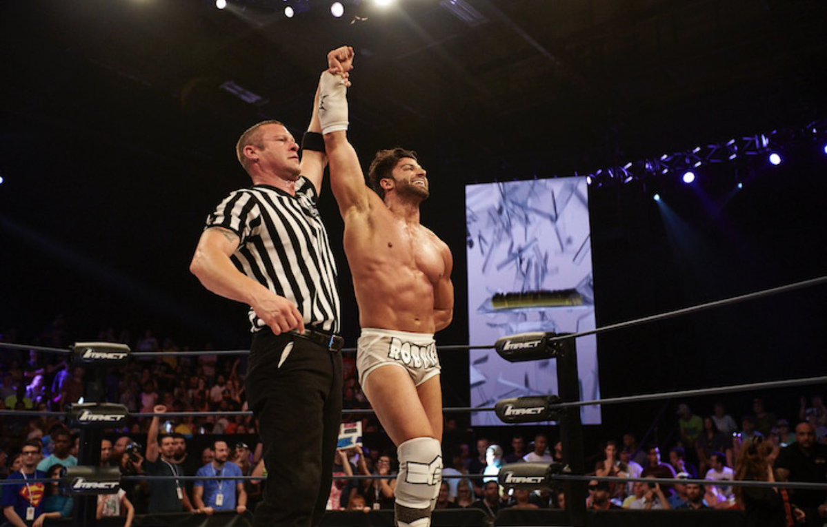 MrStoneWWE's tweet image. If ya have never watched @ThisIsTNA this weekend is a great time to start…
#TNASlammiversary is going to DELIVER…
Loved peforming on these and here are some memories from a battle I had on this legendary yearly event in 2015.