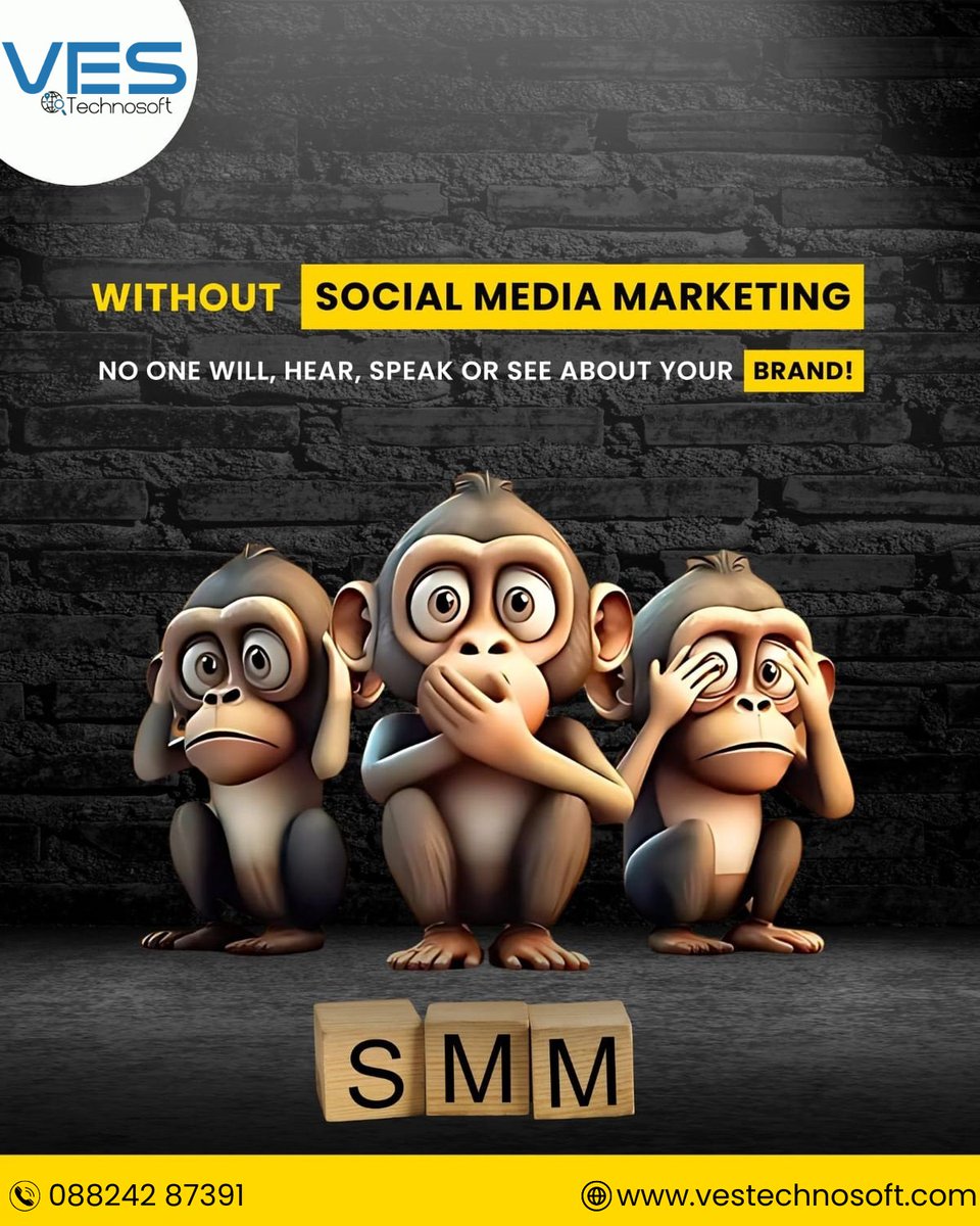 VES_Technosoft's tweet image. 🙈🙉🙊Without Social Media Marketing, your brand stays silent — unseen, unheard, unspoken!Let VES Technosoft amplify your voice online. 📈
📞 088242 87391
🌐 vestechnosoft.com#SMM #DigitalMarketing #BrandVisibility #VEStechnosoft #MarketingMatters #SocialMediaMarketingAsk