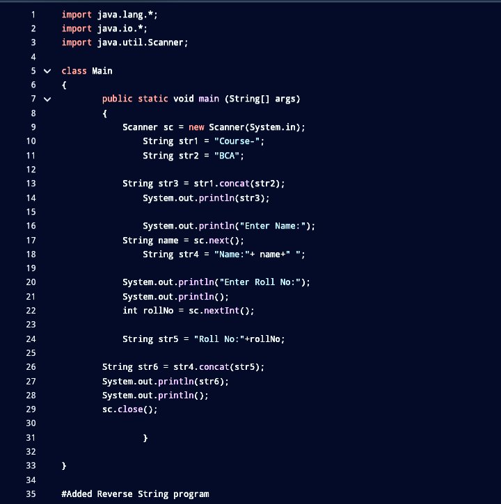 KeshavP89324084's tweet image. &amp;gt; Day [24] Java Learning 

□ Did examples of string.concat() like sequential string, reverse string, combination of two strings ✅️
□ Why string is immutable ✅️

#100DaysOfCode #connect #JavaProgramming #LearnInPublic