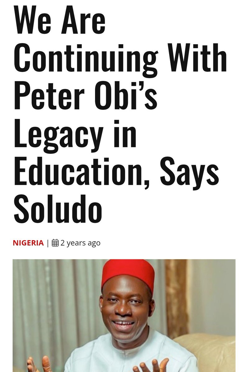 Peter Obi's investment in education in Anambra State still speaking as Anambra school wins UK innovation global competition.