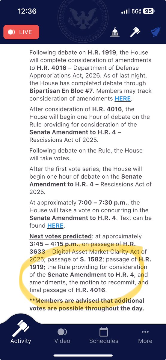MaeveSheehey's tweet image. The House Rules Committee still hasn’t met to advance a rescissions rule, which the House is slated to vote on in the ~4 p.m. series. Time is tight — the rescissions deadline is tomorrow and if Rs try to vote at the last minute, Dems could use delay tactics