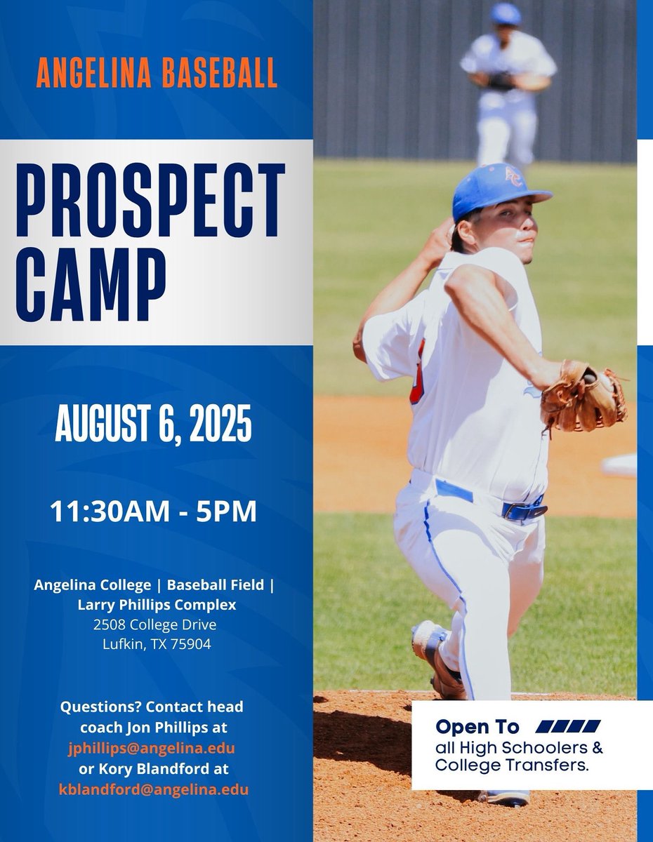 Calling all high schoolers and college transfers! Come out to our Prospect Camp August 6!!

Click the link to register: eventbrite.com/e/baseball-aug…

#RunEm
