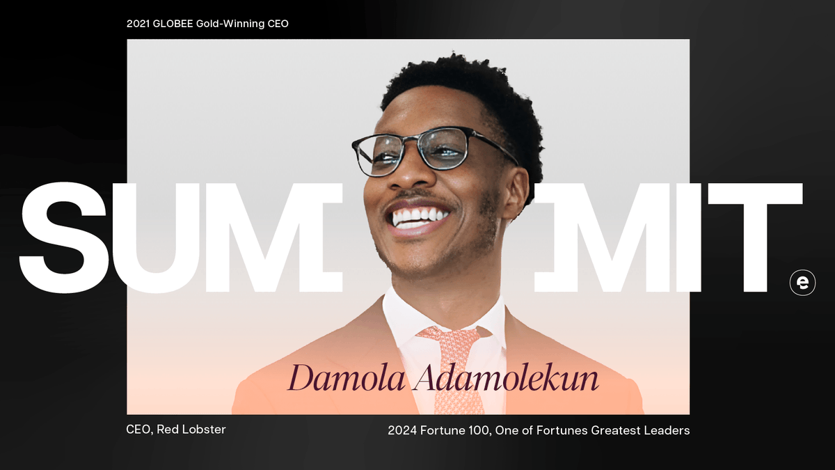 Big news! 🚀

Damola Adamolekun, CEO of Red Lobster, takes the stage at #EntrataSummit 2025.

Gain leadership &amp; growth insights from one of Fortune’s 100 most powerful people in biz.

🎟️ Register now: summit.entrata.com