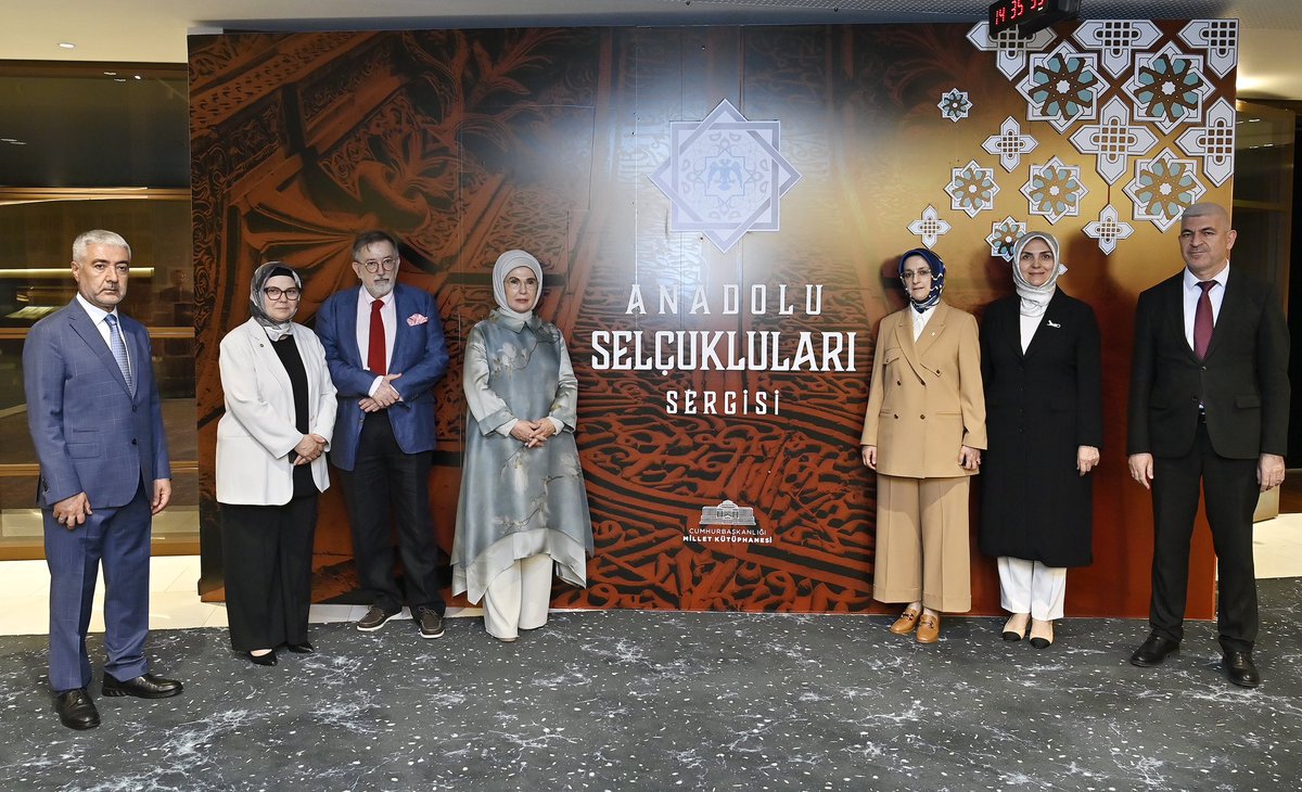 trpresidency's tweet image. First Lady Erdoğan visits Anatolian Seljuks Exhibition tccb.gov.tr/en/news/542/16…