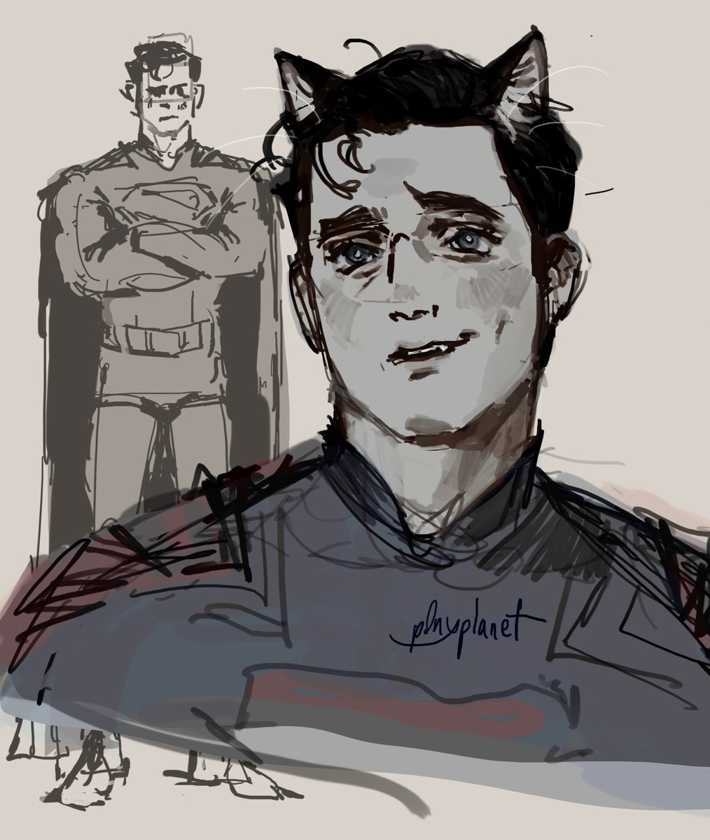 p0nyplanet's tweet image. No fictional character is safe from being drawn with cat earsโฆ not even the bald ones