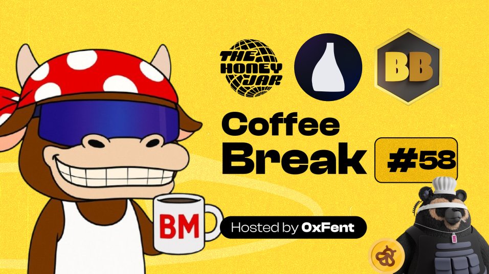 ☕️THJ Coffee Break #58☕️

Henlo, beras! Tomorrow is going to be awesome! I'll be joined by <a href="/NomadBera/">Nomad Bera 🐻⛓️</a>, berachain maxi, PoL guru, and moon math wizard! Let's chat PoL, <a href="/VaseFinance/">Vase</a>, and more tomorrow at 2 PM UTC!

SET A REMINDER👇
x.com/i/spaces/1dRJZ…