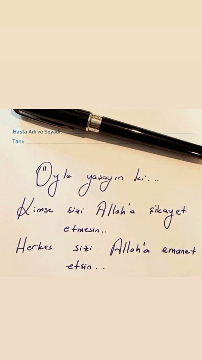 Bazen reçete basittir. Uygulama kısmı ise muamma... Şifasını alanlardan olmak duâsı ile... 💚🤍

#Söz  #Persembe #Cuma 
#Dua #hissiyad