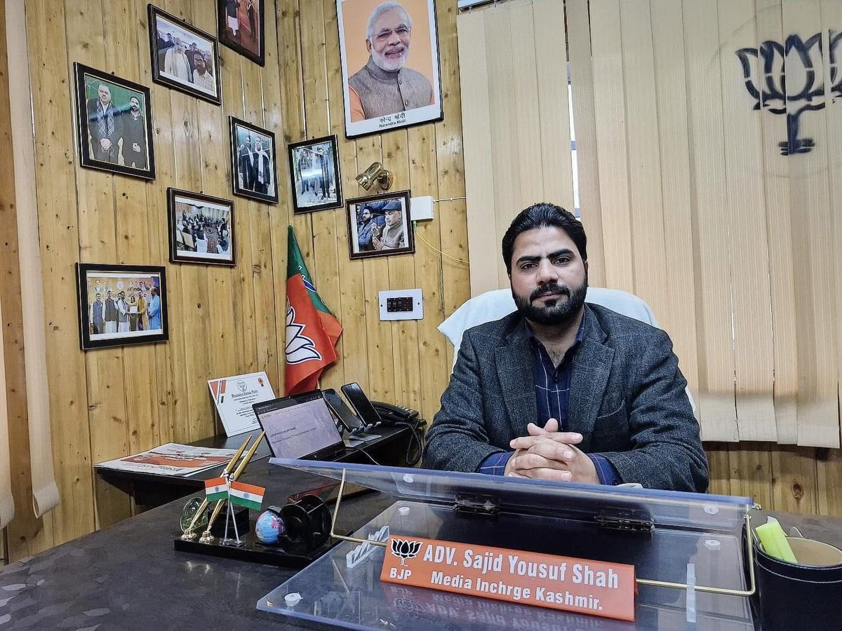 Waseembaba123's tweet image. Congratulations to my brother Sajid Yousuf Shah for being nominated second time BJP media incharge kashmir
Best wishes for your new role and responsibilities!
@TheSkandar
@BJP4JnK