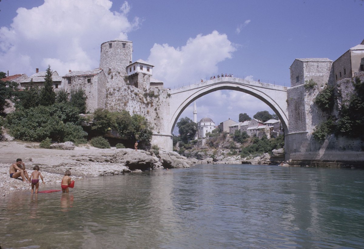 YugoslavVisuals's tweet image. The Old Bridge in Mostar, Herzegovina, 1966