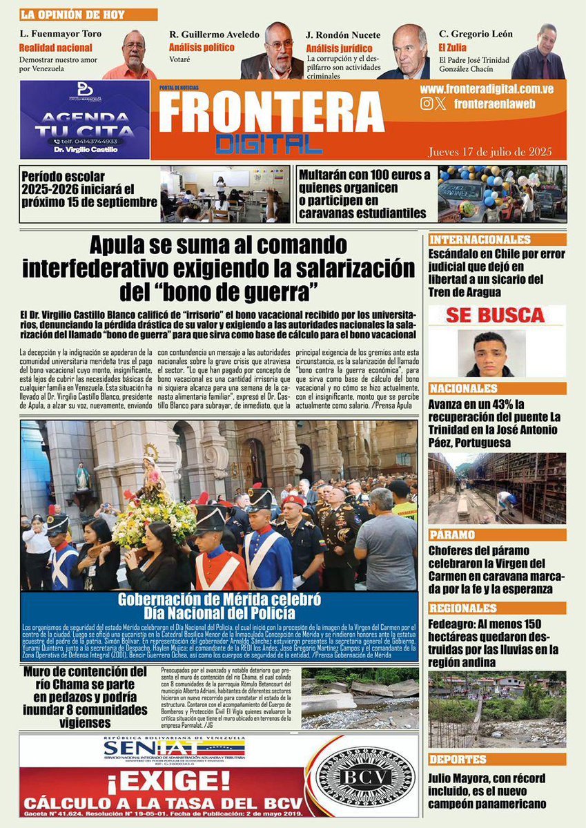 APUCV's tweet image. APULA se suma al Comando Interfederativo exigiendo la salarización del "Bono de Guerra".
#UCV #Profesores #Venezuela #ULA