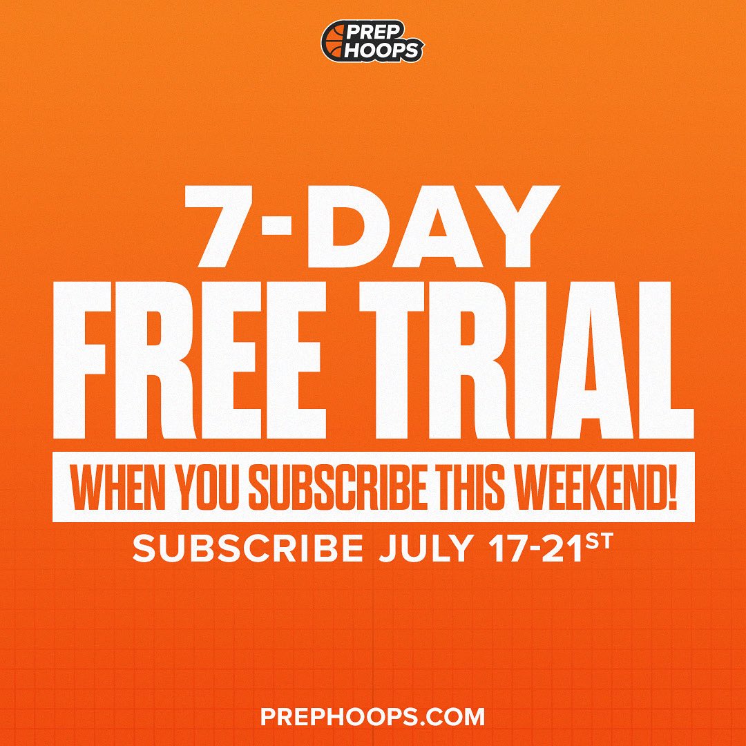 PrepHoops's tweet image. Prep Hoops is FREE! 👀
From now until July 21, unlock a 7-day free trial. If you’ve ever wondered what’s behind the paywall, now’s your chance to find out!
Free Trial: prephoops.com/subscribe/