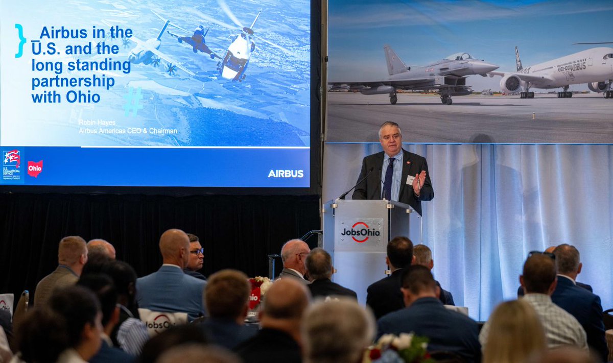 nauseef's tweet image. As the number one supplier state to @Airbus, Ohio’s relationship with this global aerospace leader is critical in our ability to drive industry growth and success.
Ohio’s strength lies where aerospace and national defense intersect, and @Airbus and its extensive supplier…